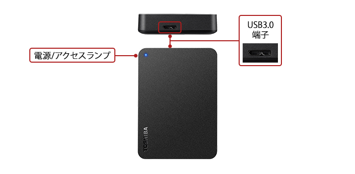 かわいい！ BUFFALO 代引不可 HD-TPA4U3-B 4TB ブラック ポータブルHDD HDD、ハードディスクドライブ