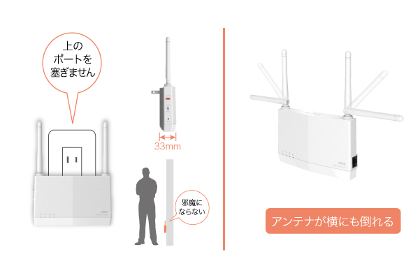 BUFFALO Wi-Fi 6 対応中継機 WEX-1800AX4EA