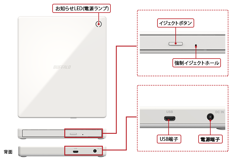 RR-C1-WH : スマートフォン用CDレコーダー | バッファロー RR-C1-WH : スマートフォン用CDレコーダー | バッファロー