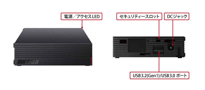 外付けハードディスクBUFFALO HD-EDS6U3-BE BLACKジャンク