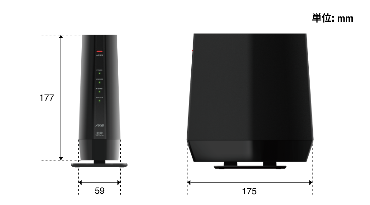 WSR-5400AX6P-BK : Wi-Fiルーター : AirStation | バッファロー WSR-5400AX6P-BK : Wi-Fiルーター : AirStation | バッファロー