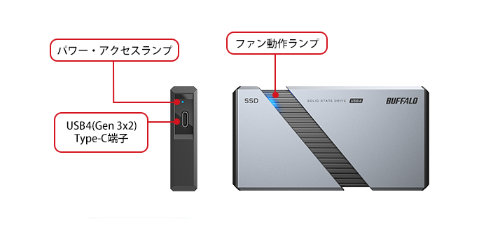 SSD-PE2.0U4-SA : 外付けSSD : MiniStation SSD | バッファロー SSD-PE2.0U4-SA : 外付けSSD : MiniStation SSD | バッファロー