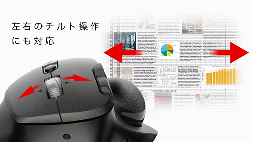 左右のチルト操作にも対応