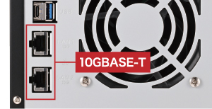 10GbE（10ギガビットイーサネット）を2ポート標準搭載