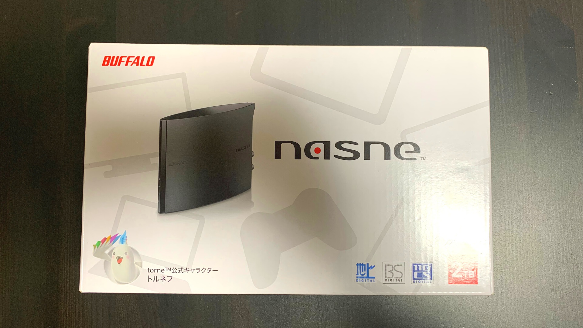 バッファロー製nasne® パッケージ