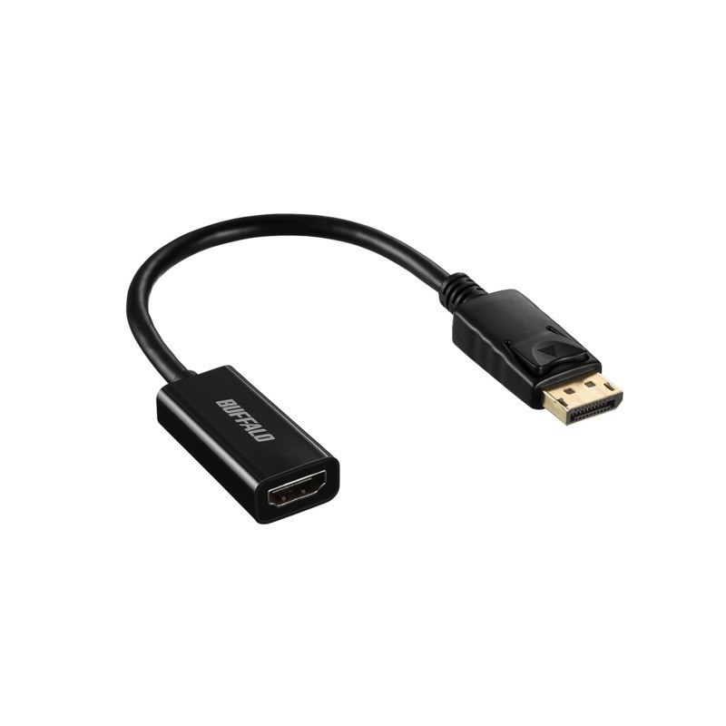 BUFFALO BMDPHD30BK miniDP-HDMI 変換ケーブル 3m ブラック - ケーブル