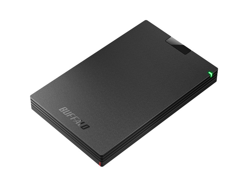 BUFFALO外付けHDD 1TB ポータブル HD-PCG1.0U3-BBA