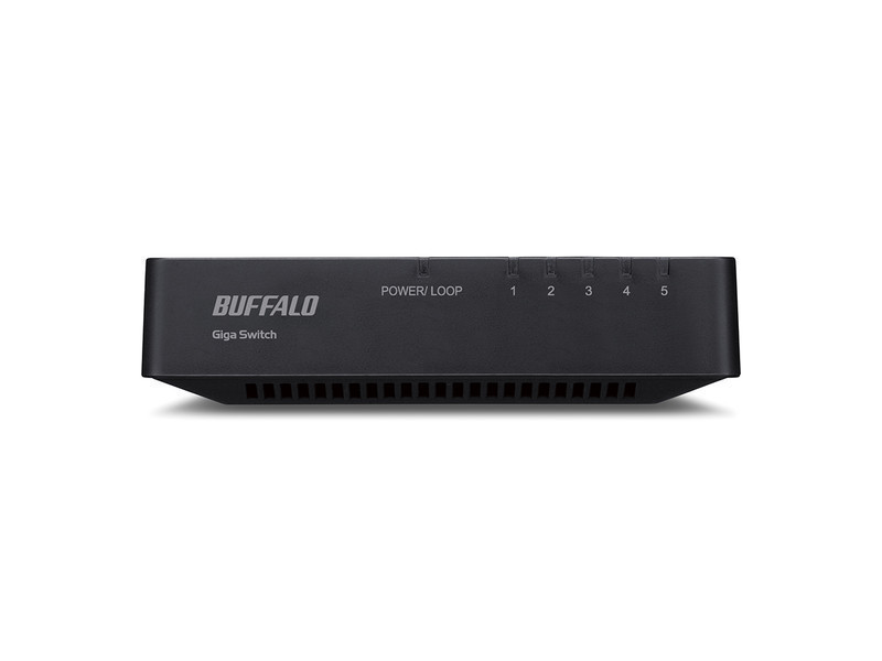 BUFFALO スイッチングハブ LSW4-GT-5EPL/BK