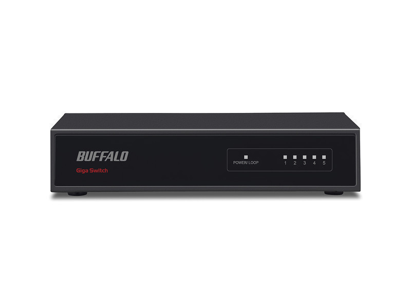 BUFFALO スイッチングハブ LSW4-GT-5EPL/BK