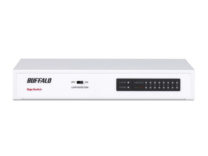 バッファロー　スイッチングHUB　LSW5-GT-8NS/WH　3個セット