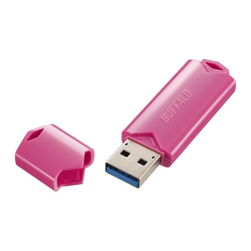 バッファロー USBメモリー RUF3-YUF64GA-BK ブラック 64GB ★ USB3.2(Gen1) USB3.1(Gen1) ［USB3.0接続で快適］
