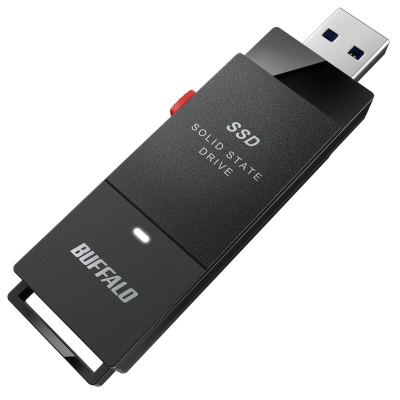 BUFFALO USB3.1Gen1 ポータブルSSD 1.9TB 日本製 PS5 PS4(メーカー動作確認済) 耐衝撃・コネクター保護機構 - 1