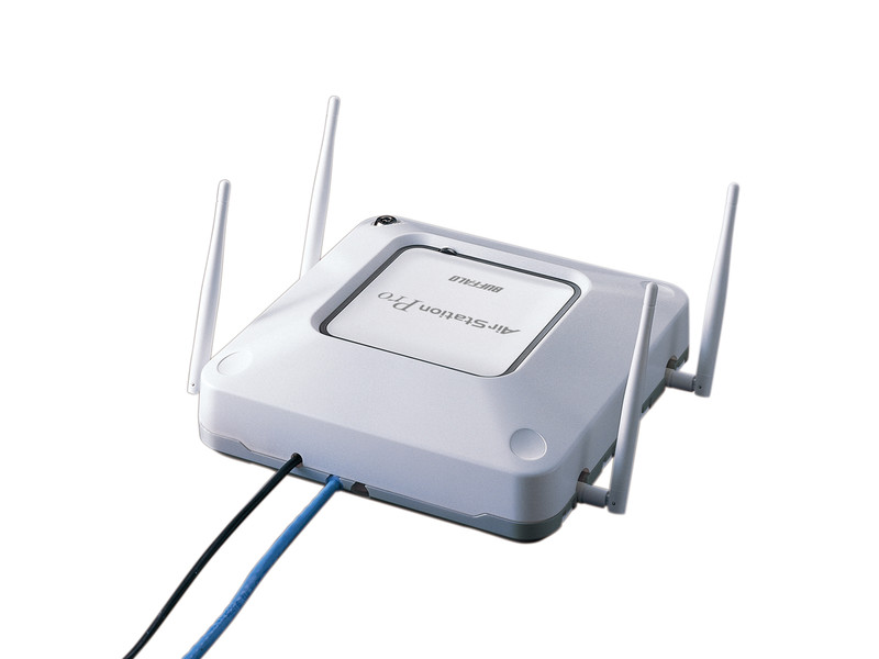 BUFFALO PoE インジェクターと無線LANアクセスポイント