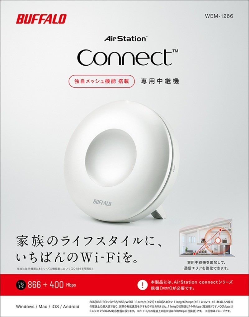 WEM-1266 : Wi-Fi中継機 | バッファロー